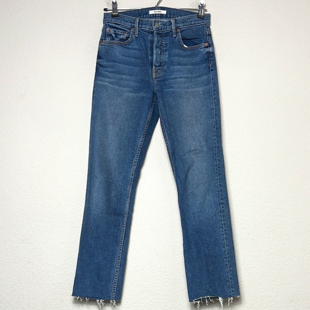 GRLFRND Helena Straight Button Fly Jeans